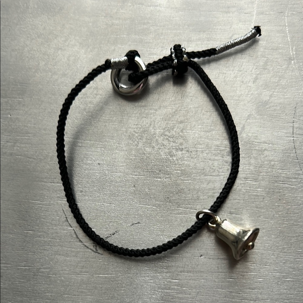 Silver Bell Charm ( Mental Health Awareness) with Rope Bracelet Bundle and save!
